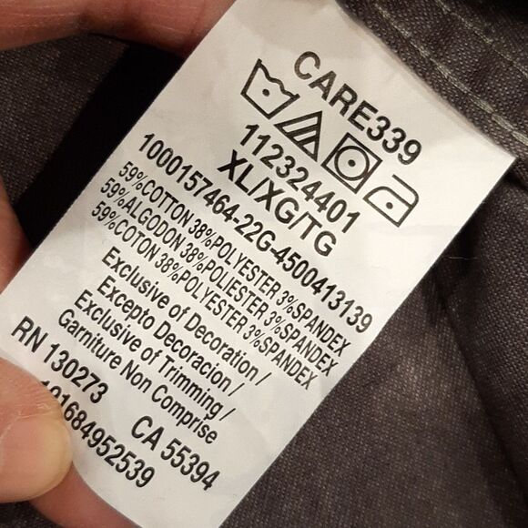 Wrangler XL Gray Button Down Shirt - Picture 4 of 7